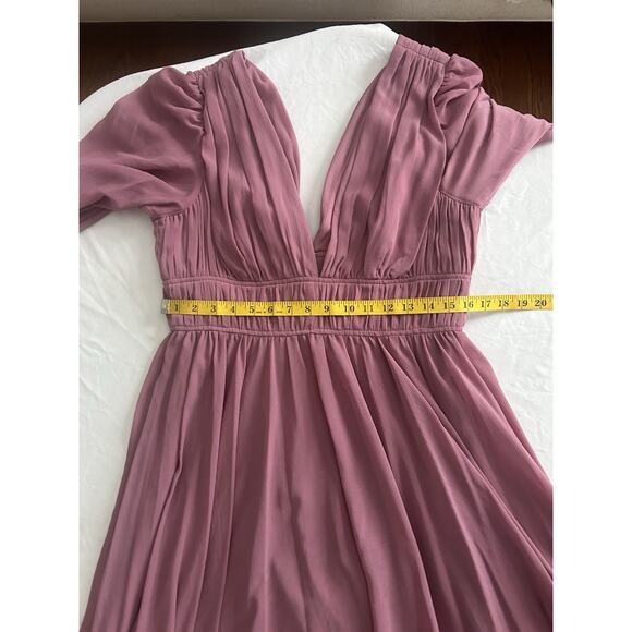 Gianni Bini Fairy Chiffon Midi Dress Womens Size 10 Pink NWT - Picture 8 of 10